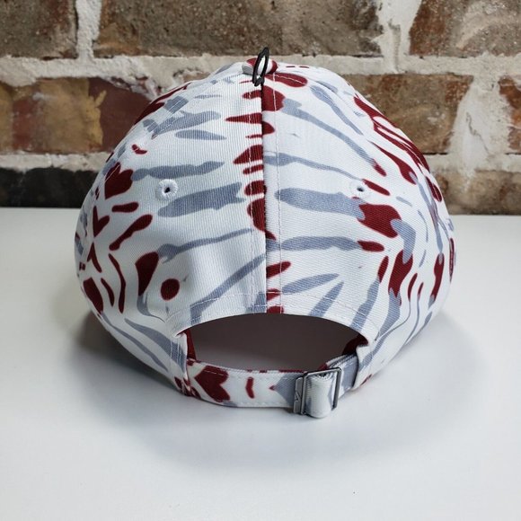Nike Heritage86 Oklahoma Sooners White Maroon Grey Tie-Dye Adjustable Hat OSFA - Picture 3 of 8